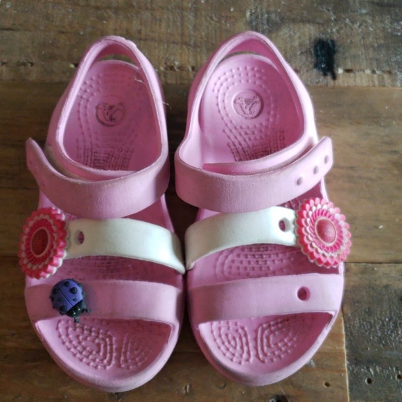 crocs flower sandals